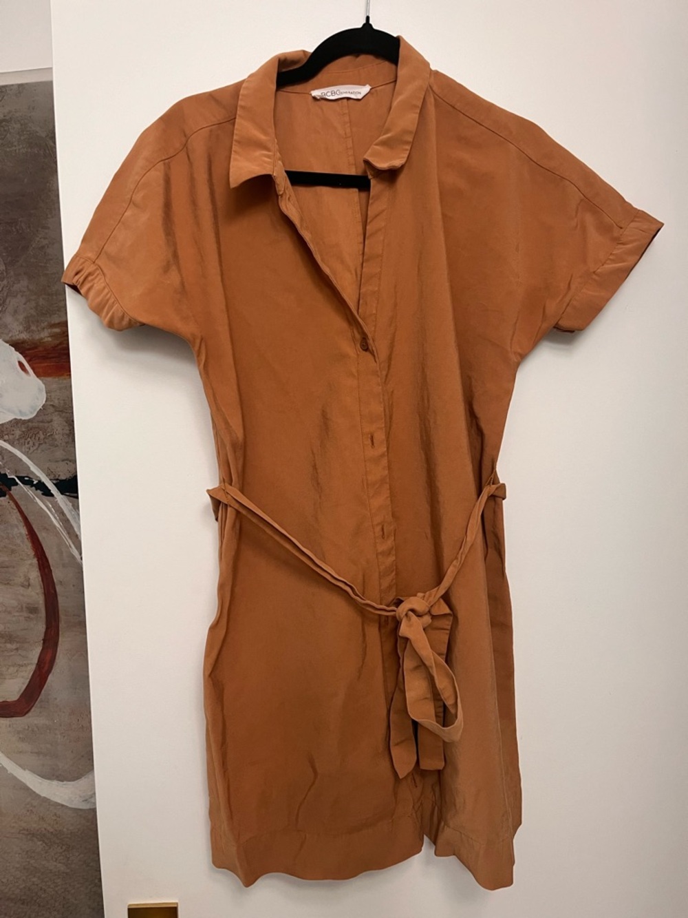 BCBGeneration Rust-Tone Shirt Dress
